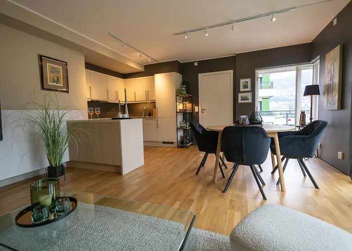 شقة Modern - Amazing Terrace And Fjord View, Close To Center